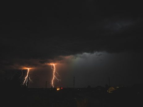 lightning, storm, danger